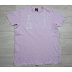Y2K Abercrombie & Fitch Muscle Fit T Shirt Men's (XXL) Pink Distressed